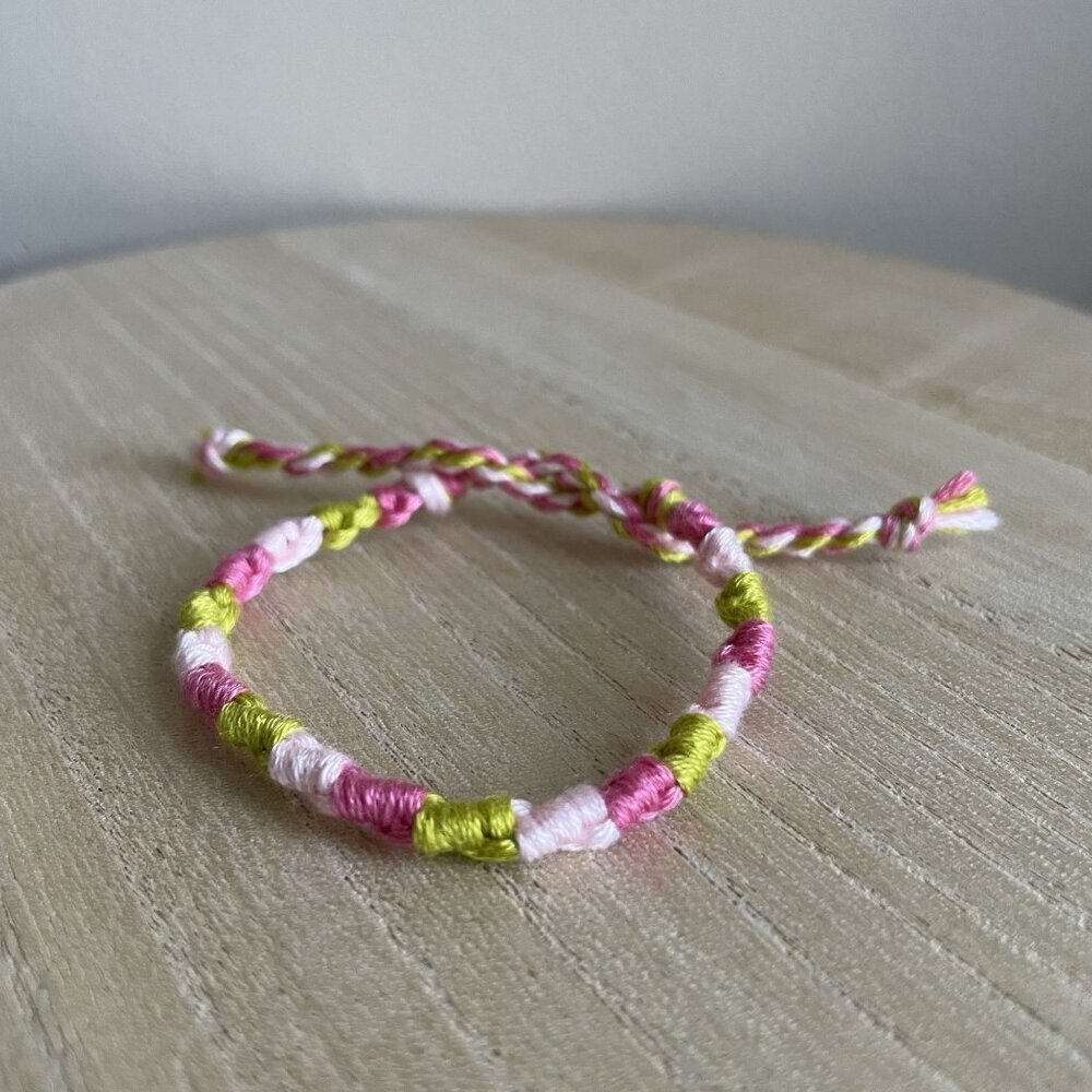 Sonia Bracelet, anklet, trendy, comfortable, tie, embroidery thread, woven, gift